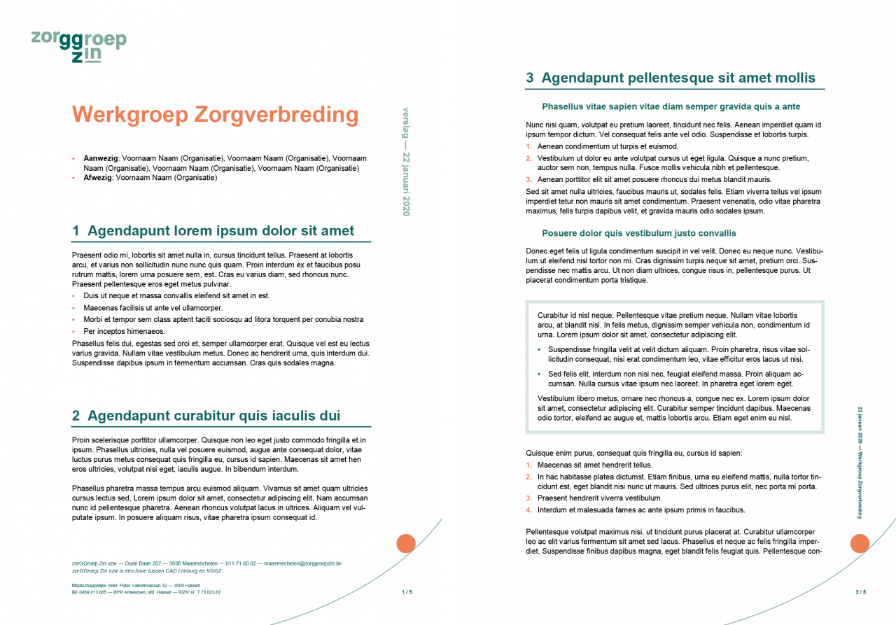 Microsoft Officesjablonen voor Zin · Studio Vlerk